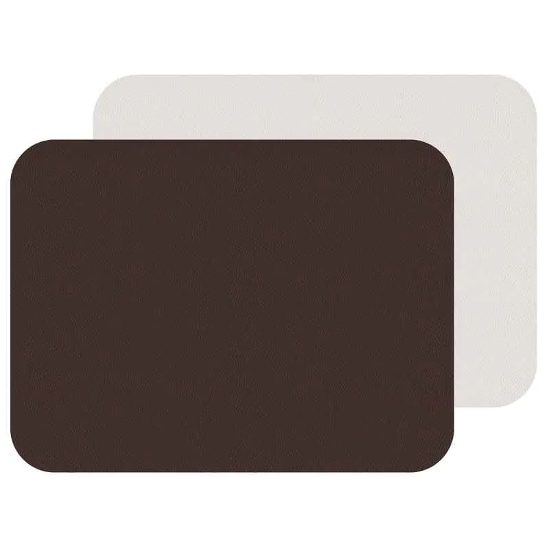Fleximats Platzsets, 2er Sets, 46x33cm, Braun/Weiß