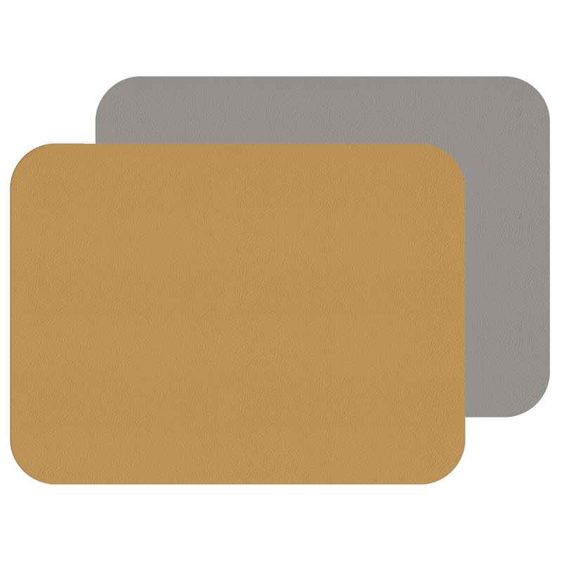Preview: Fleximats Platzsets, 2er Sets, 46x33cm, Senf/Grau
