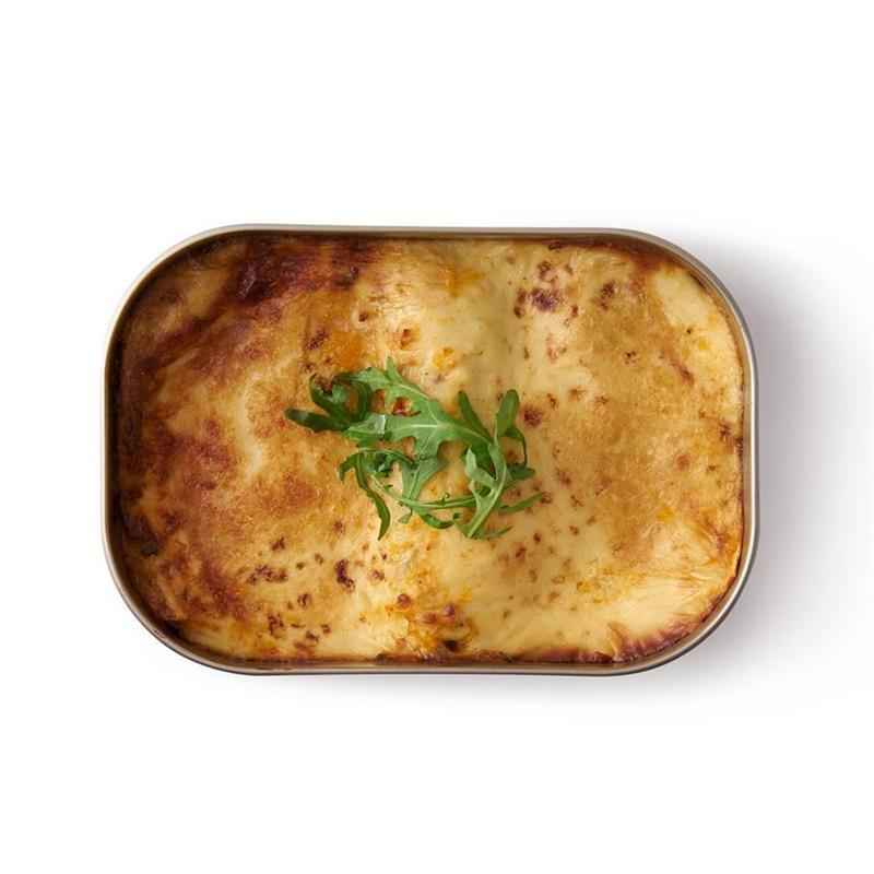 Preview: Edelstahl Lunch Box - Orange, 1000 ml, Edelstahl/Silikon, Maße: 20 x 15 x 6,5 cm