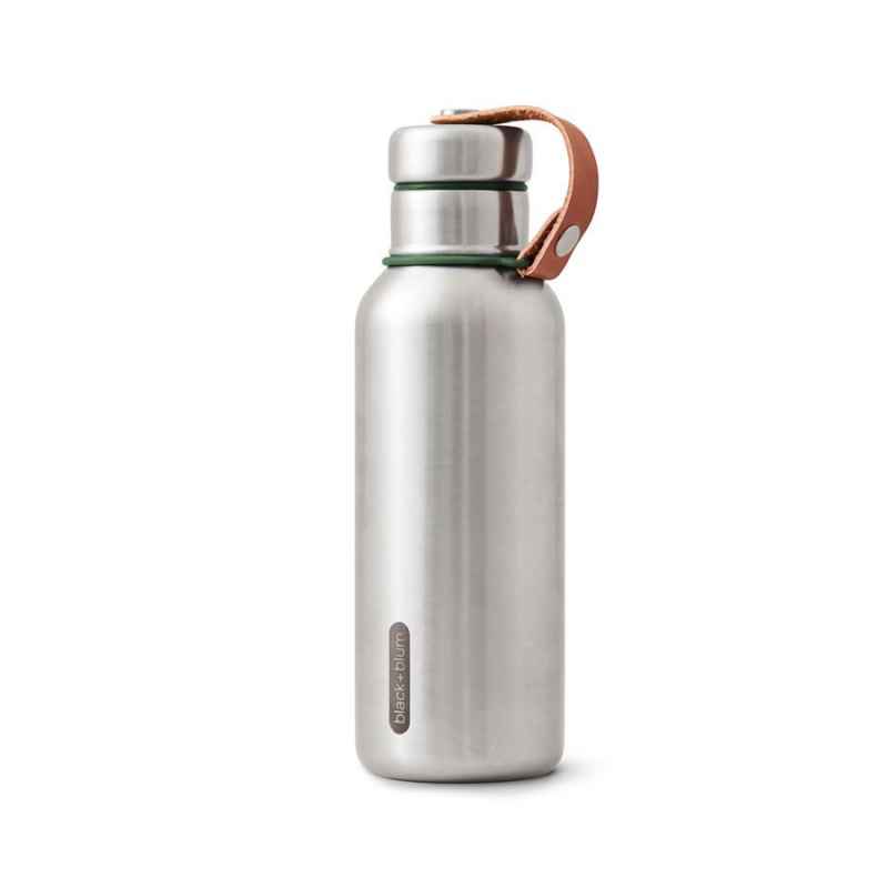 Preview: Wasserflasche 500 ml Isoliertes Edelstahl Olive