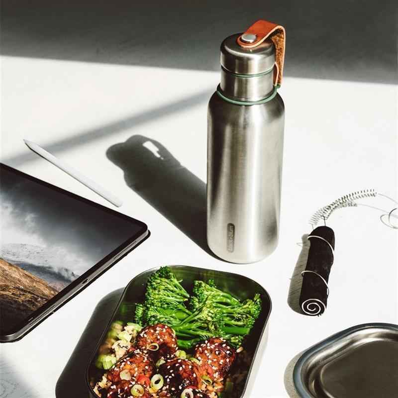 Preview: Wasserflasche 500 ml Isoliertes Edelstahl Olive