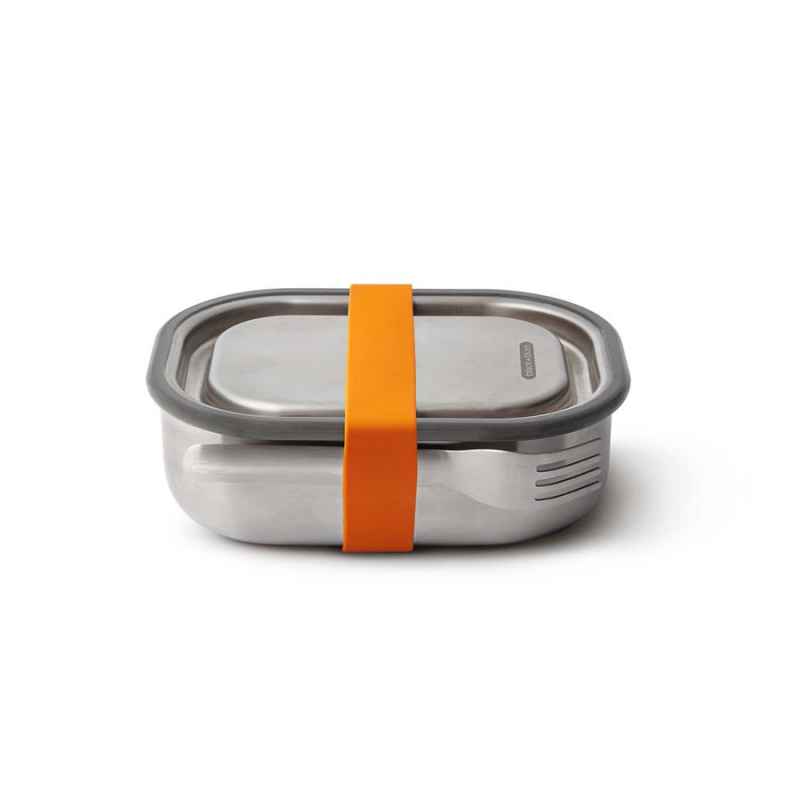 Preview: Lunch Box 600 ml Edelstahl Orangel
