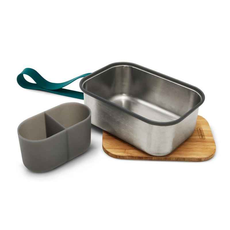 Preview: Sandwich Box 1250 ml Edelstahl Ozean