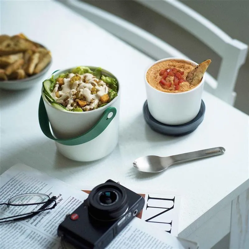 Lunchpot 900 ml ORIGINAL mit Göffel Olive