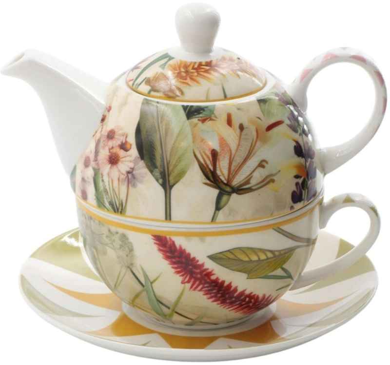 Preview: Tea4One mit Untertasse MIRABILIA 400 ml gelb