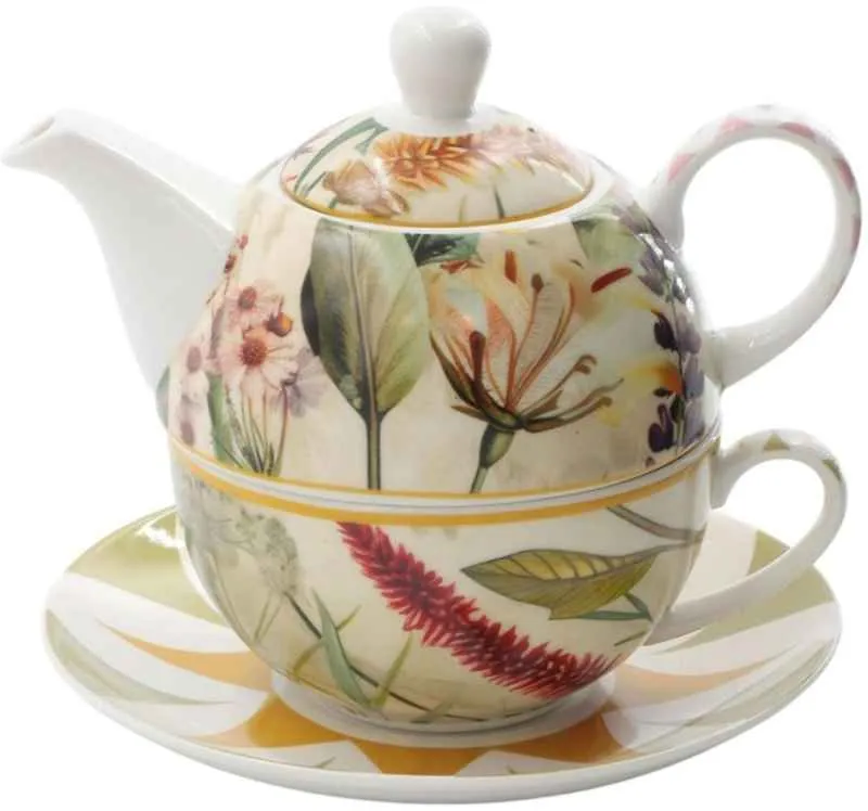 Tea4One mit Untertasse MIRABILIA 400 ml gelb