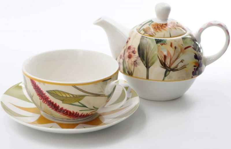 Preview: Tea4One mit Untertasse MIRABILIA 400 ml gelb
