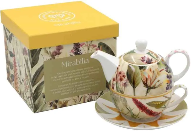 Tea4One mit Untertasse MIRABILIA 400 ml gelb