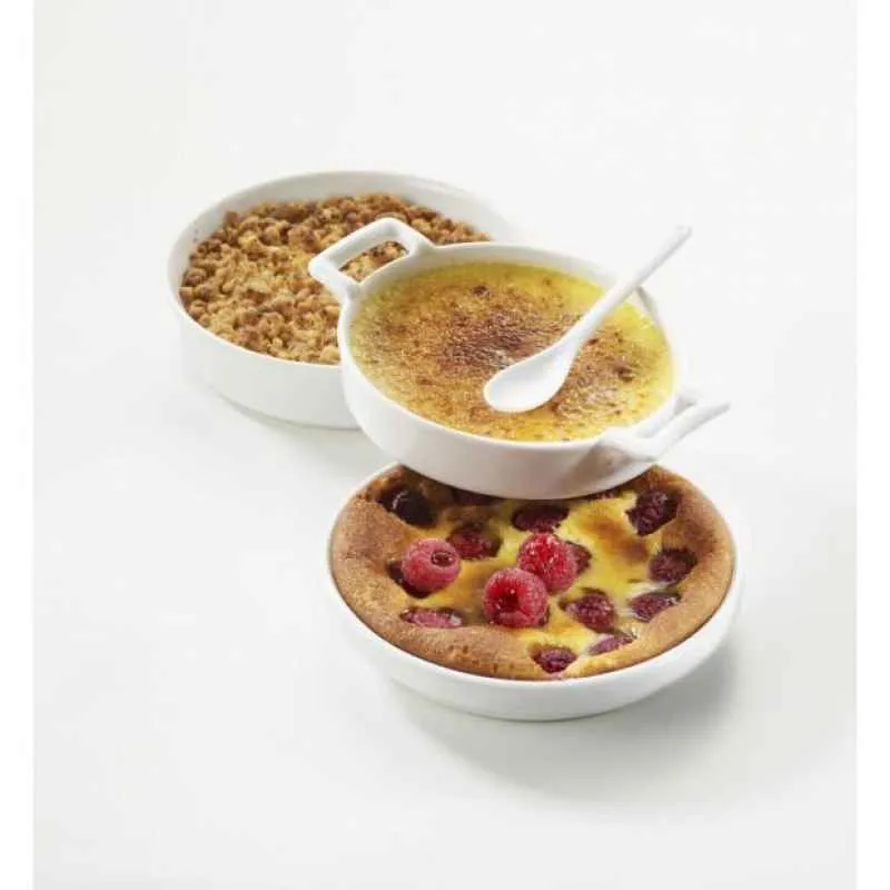 DESSERTSCHAELCHEN,CREME BRULEE 14 cm Weiss