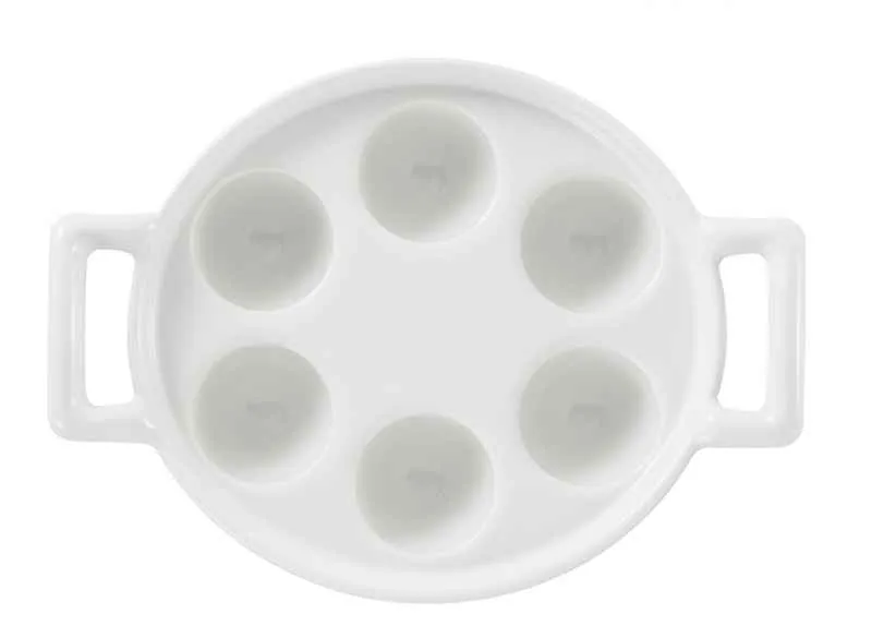 SCHNECKENPFANNE ( für 6 Schnecken) Weiss