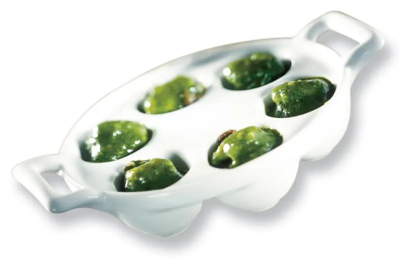 SCHNECKENPFANNE ( für 6 Schnecken) Weiss