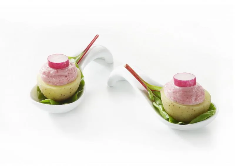 AMUSE GUEULE/ COCKTAIL-, TAPPALÖFFEL 11,5 cm Weiss