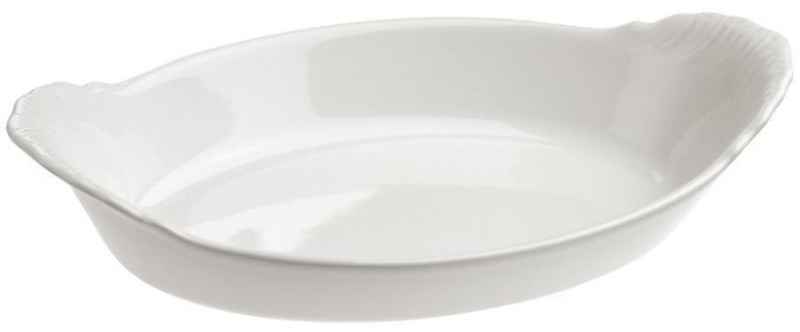 Preview: GRATINSCHUESSEL, OVAL, MIT GRIFFEN Weiss 40 cl