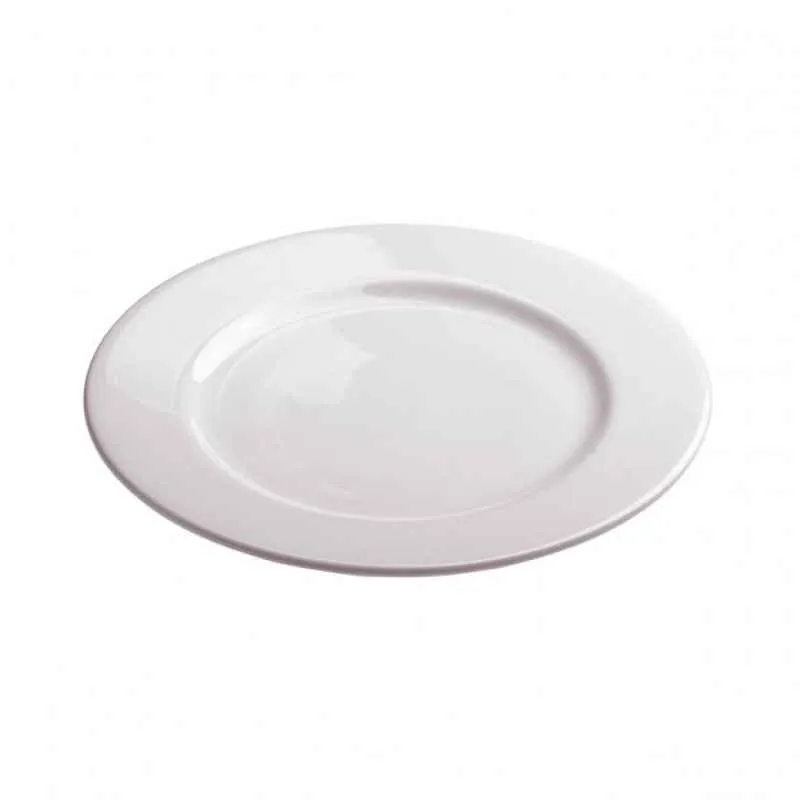 ALASKA TELLER,FLACH 26 CM Weiss