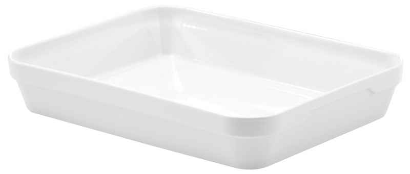 Preview: Auflaufform 28 x 21 x 6,5cm weiss