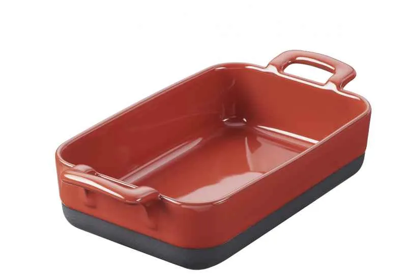 AUFLAUFFORM 70 cl RECHTECKIG Piment-rot REVOL