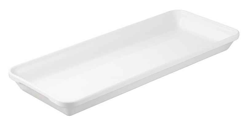 Preview: LONDRES RECHTECKIGE AUFLAUFFORM 49,5 x 20 x 4,5 cm Weiss REVOL