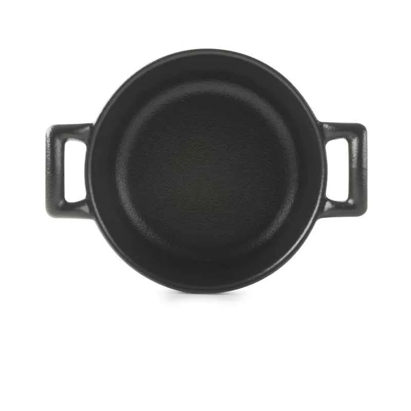 KASSEROLLE OHNE DECKEL 20 cl RUND Gusseisenoptik