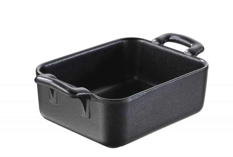 AUFLAUFFORM 33 cl RECHTECKIG Gusseisenoptik REVOL