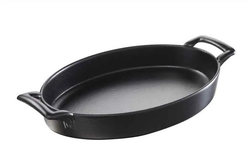 AUFLAUFFORM 100 cl OVAL MIT GRIFFEN Gusseisenoptik REVOL
