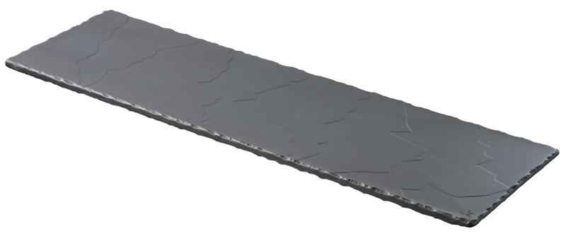 Preview: SERVIER & BUFFETTABLETT 54 x 16,5 cm rechteckig Matt schiefer