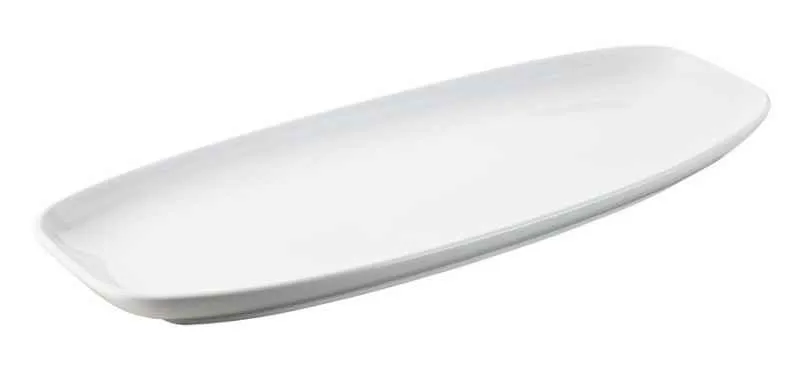 CLUB TELLER/ PLATTE/ SERVIERPLATTE 36 cm x 15 cm Weiss