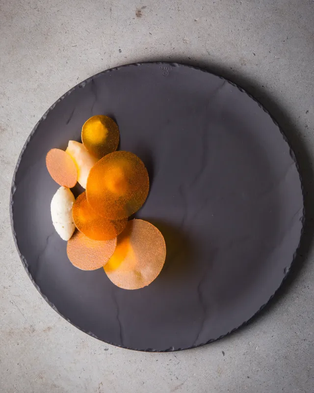 Preview: BURGER & STEAKTELLER rund 26,8 cm Matt schiefer