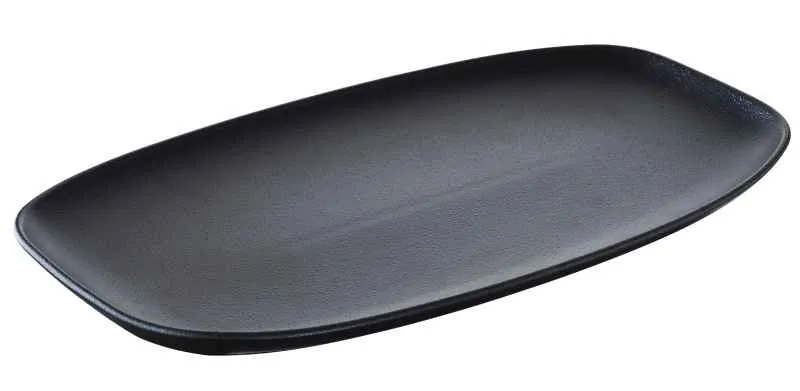 CLUB TELLER/ PLATTE/ SERVIERPLATTE 31 x 21 cm in gusseisener Optik