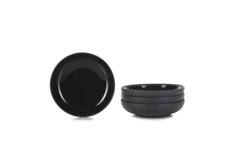 Preview: GOURMET TELLER SOLID schwarz 17,5 CM
