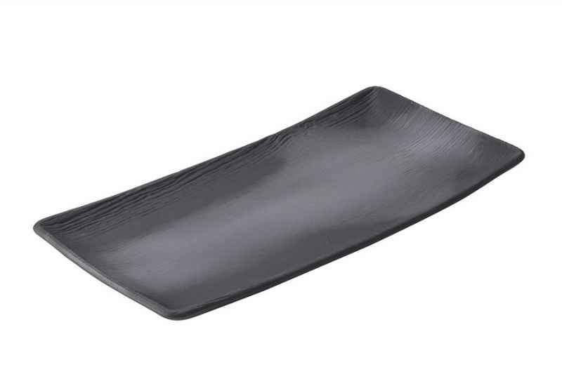 ARBORESCENCE RECHTECKIGER TELLER 30x15 cm Lakritze