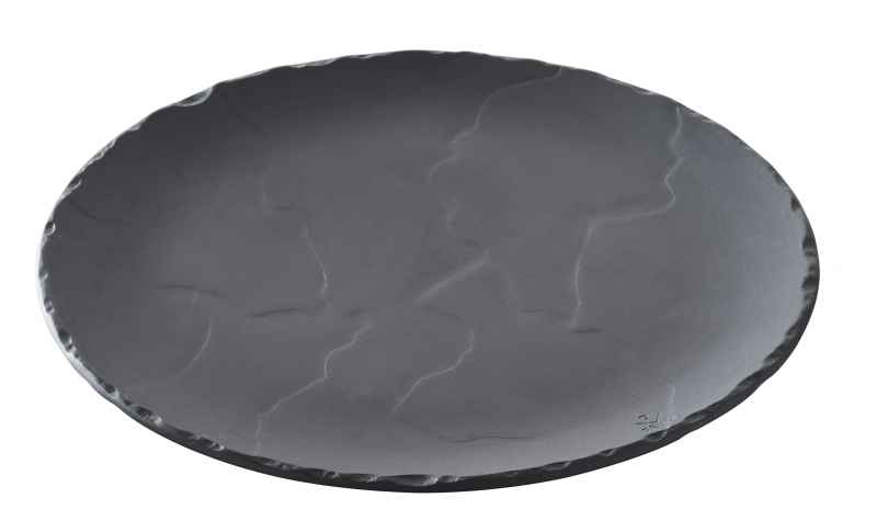 Preview: BURGERTELLER RUND 16 cm Matt schiefer styl