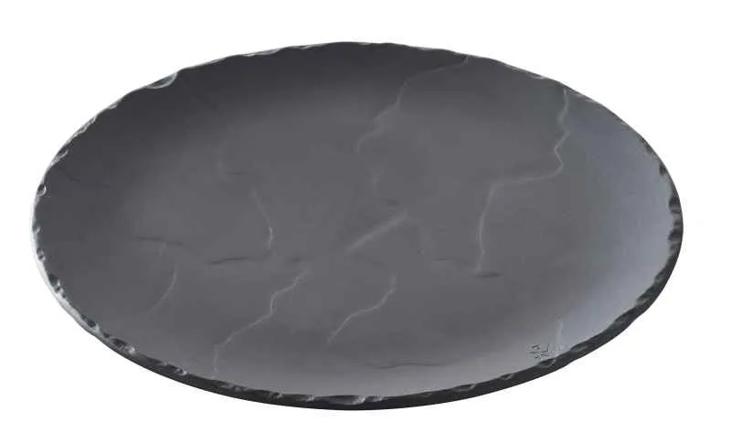 BURGERTELLER RUND 16 cm Matt schiefer styl