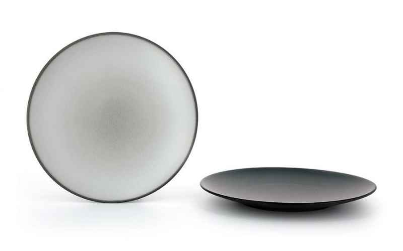 Preview: EQUINOXE FLACHER TELLER/BROTTELLER 16 cm Gusseisener optik
