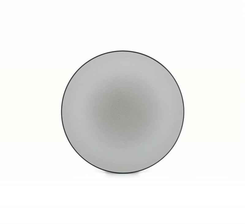 Preview: EQUINOXE FLACHER TELLER/DESSERTTELLER 21,5 cm Pfeffer