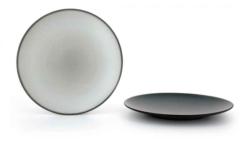 Preview: EQUINOXE FLACHER TELLER/DESSERTTELLER 21,5 cm Gusseisener optik