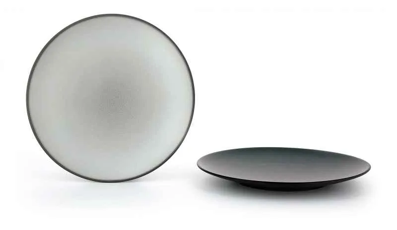 EQUINOXE FLACHER TELLER/DESSERTTELLER 21,5 cm Gusseisener optik