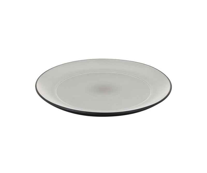 Preview: EQUINOXE FLACHER TELLER FÜR DIM SUM 22 CM Pfeffer