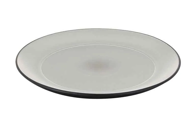 EQUINOXE FLACHER TELLER FÜR DIM SUM 22 CM Pfeffer