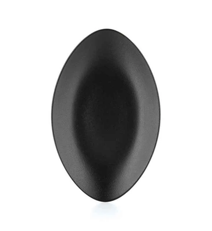 EQUINOXE SERVIERTELLER 35 cm Gusseisener optik