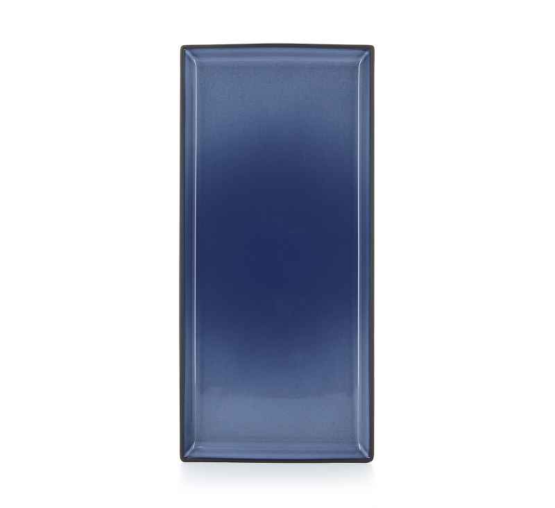 Preview: EQUINOXE RECHTECKIGE PLATTE/RECHTECKIGER TELLER 32,5 cm Cirrusblau