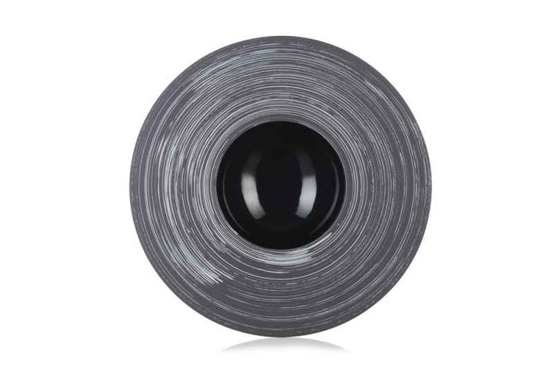 Preview: SPHERE KUGEL-TELLER Schwarz Silver Crescendo Ø 30,5 cm