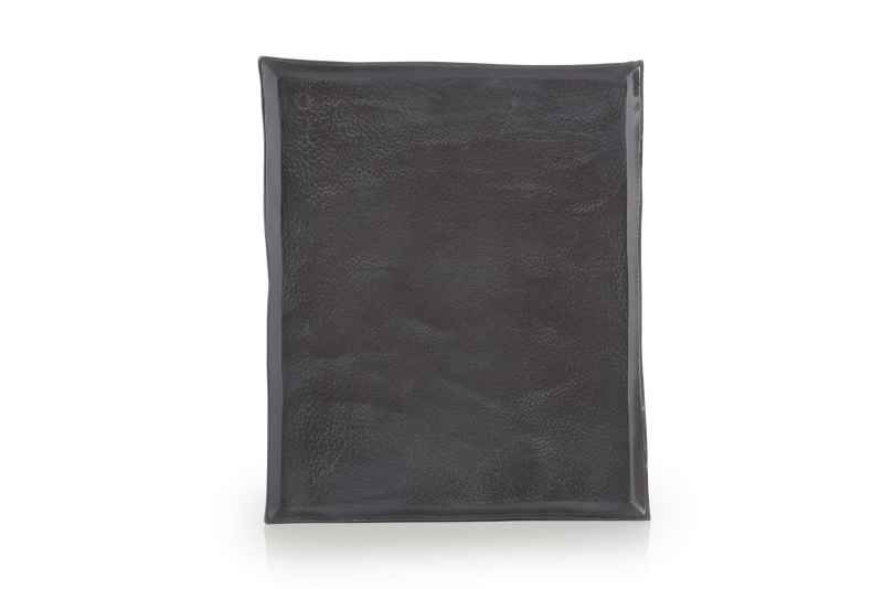 Preview: SOLSTICE RECHTECKIGER TELLER/ PLATTE/ SERVIERPLATTE REVOL 21CM Black Moon