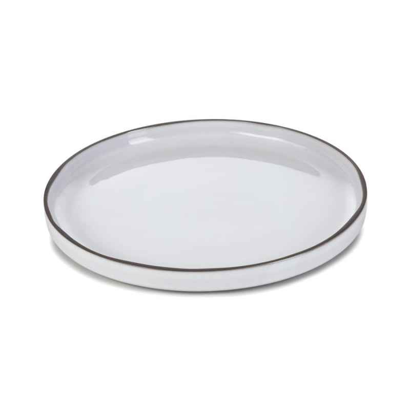Preview: CARACTERE FLACHER TELLER 26 cm Kumuluswolke weiss