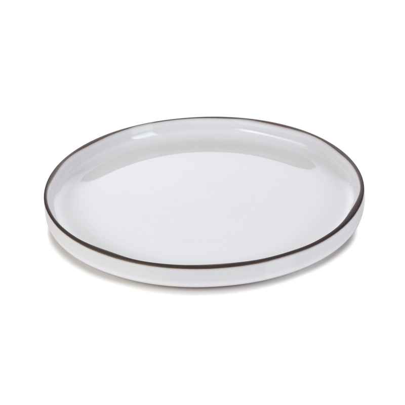 Preview: CARACTERE FLACHER TELLER 28 cm Kumuluswolke weiss