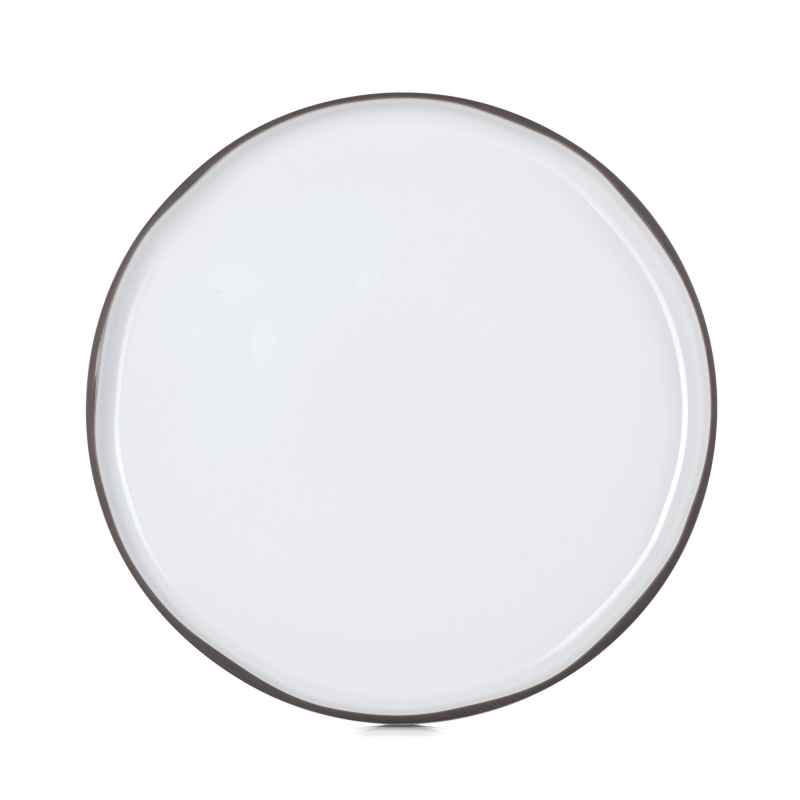 Preview: CARACTERE FLACHER TELLER 28 cm Kumuluswolke weiss
