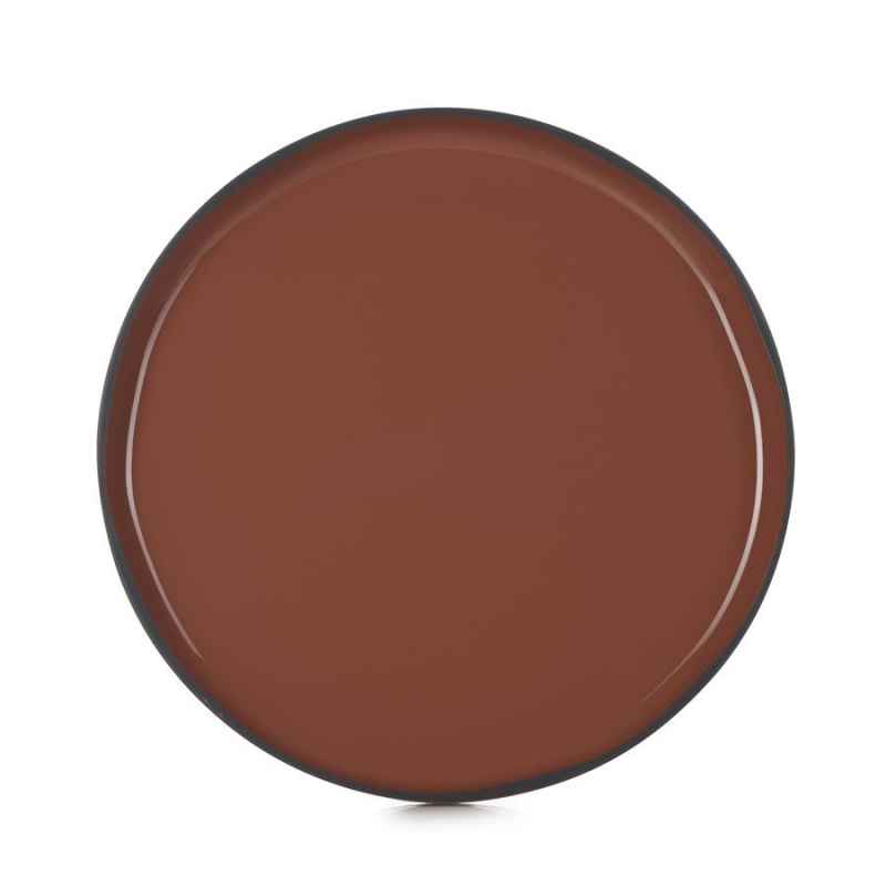 Preview: CARACTERE FLACHER TELLER 28 cm Zimt