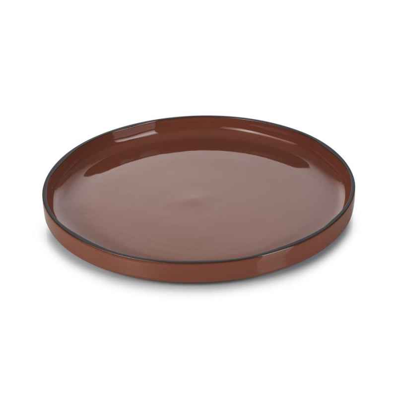 Preview: CARACTERE FLACHER TELLER 28 cm Zimt