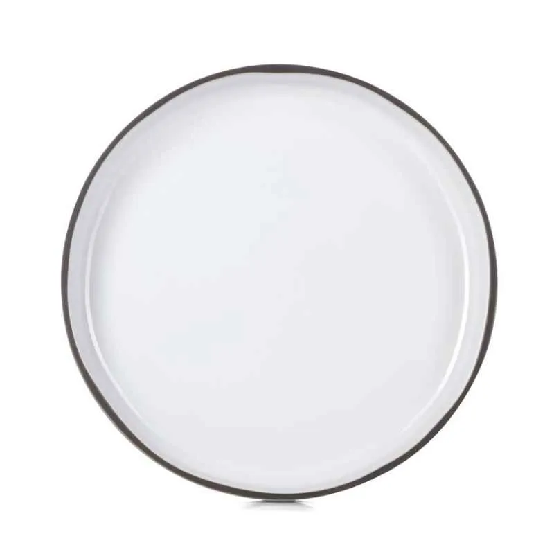 CARACTERE flacher Teller 23 cm Kumuluswolke weiss