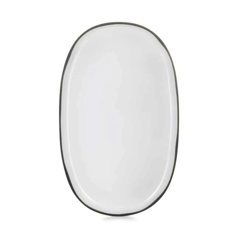 CARACTERE SERVIERTELLER 35,5 cm Kumuluswolke weiss
