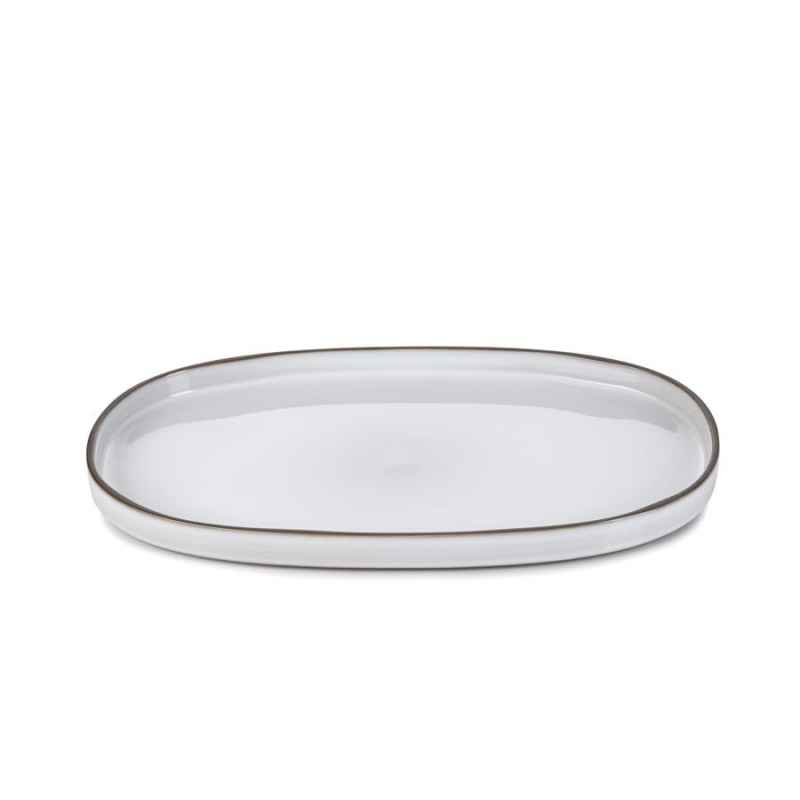 Preview: CARACTERE SERVIERTELLER 35,5 cm Kumuluswolke weiss